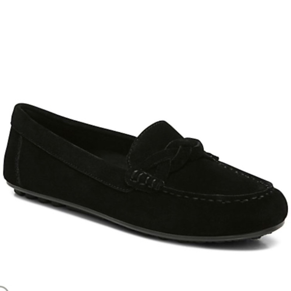 NIB Vionic Montara Suede Loafer Moccasin Flat 8.5 Wide Width